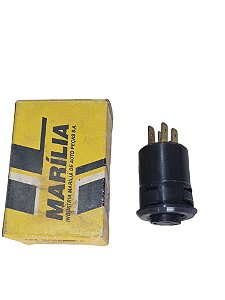 Botão Interruptor por Pressão Universal Limpador Parabrisa Iluminação Ventilador Caminhão Mercedes Antigo - 4 terminais