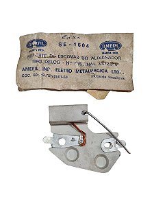 Porta Escova Alternador Chevette Opala Caravan Omega Corsa C10 D10 GM 3472316 Bergson B112 Amefil SE1604 Amefil