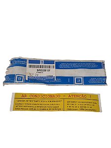 Etiqueta Sistema Ar Condicionado Vectra S10 Omega Original GM 93228197 Novo de Época