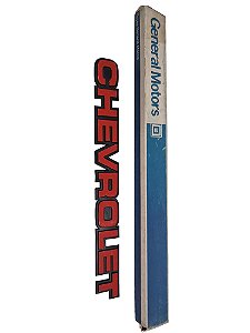 Emblema Chevrolet Vermelho Tampa Traseira D20 C20 Original GM 93212029 Novo de Época
