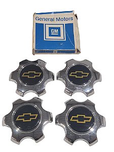 Jogo Calotas Roda Aluminio 6 Furos S10 Blazer Executive 96 até 97 Original GM 93249261 Novo de Época