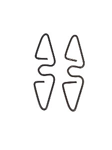 Par Grampo Trava Borboleta Da Maquina Vidro Fusca Variant TL VW111837507Z