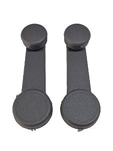 Par Manivela Reguladora do Vidro da Pta. Diant. Cinza Plástico Dir./Esq Ford Escort II/III Verona II Universal 30417