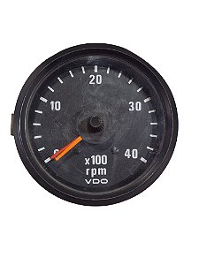 Indicador Marcador Conta Giros 0 a 40 RPM 2 Ponteiros 12V 24V Bivolt 80mm Universal