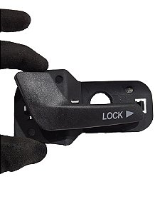 Maçaneta Interna da Porta Traseira Preto Esq Fiat Palio GI Fase II 04/17 Palio Weekend GI Fase II Siena GI Fase II 04/12