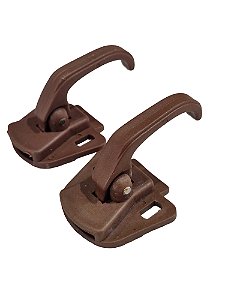 Par Maçaneta interna Porta dianteira Dir/Esq Marrom GM Chevette 87 à 93 Chevy 500 87 à 94 Marajó 87 à 94 Universal 40135