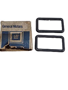 Par Moldura Da Maçaneta Interna Cinza D20 85/93 Monza 82/86 Opala Caravan 83/84 Chevette 83/86 Caminhões 85/93 Original