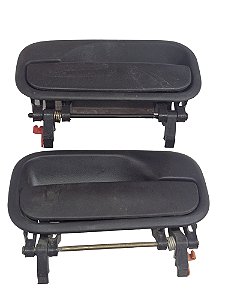 Par Maçaneta externa Porta dianteira Direito Preto S/chave GM Vectra Hatch GII 96 à 05 Vectra Sedan GII 96 à 05