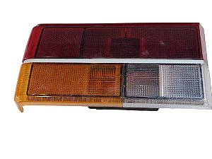 Lanterna Traseira Tricolor Friso Prata Lado Direito Gol BX 80/86