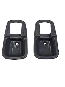 Par Moldura Maçaneta Interna Cinza Porta Dianteira Direita/Esquerda VW Fusca 77 em Diante Universal 21719