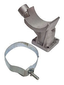 Suporte Pescoço Alternador Cavalete com Abracadeira Fusca 67 a 86 e 93 a 96 Kombi 75 a 87 Brasilia Puma VW 0401012111