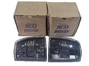 Par Lanterna Seta Fume Acrílica LD LE Gol Voyage Parati Saveiro 87/90 Evolution Marca RCD I2290 LD I2291 LE