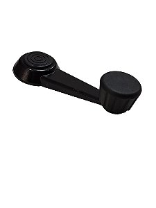 Manivela Reguladora Vidro Metal Preta Fusca 77 até 83 Universal 20633