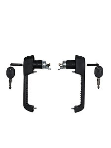 Par Maçaneta Externa da Porta Dianteira Com Chave Direita Esquerda Fiat Uno Prêmio Mille até 95 4 portas Fiorino 85 à 04