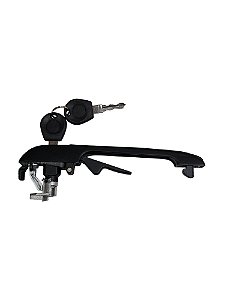 Maçaneta Externa da Porta Dianteira C/Chave Metal/Zamac Friso Inox Direita VW Gol GI 87 a 95 Saveiro GI 87 a 97