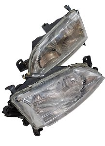 Par Farol Lente Termoplastico Foco Duplo Vectra 97 até 2000 Marca RCD FT594LD FT595LE Usado