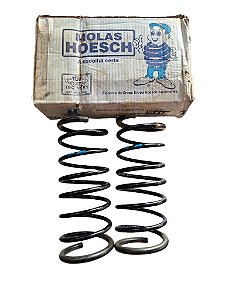 Par Molas Helicoidais Espiral Dianteira VW Gol BX Com Motor A Ar Sem Barra Estabilizadora Marca Hoesch EVW06