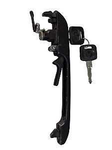 Maçaneta Externa da Porta C/Chave Preto C/Friso Inox VW Volkswagen Passat I/II/III 77 a 88 Universal 20455