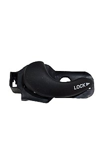 Maçaneta Interna Da Porta Dianteiro LE Lado Esquerdo Preto Fiat Palio Siena Weekend Strada G1 96 à 07 Universal 70025