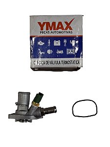 Válvula Termostática com Junta Fiat 500 Fiorino Grand Siena Mobi Palio Punto Siena Uno MTE VT422.88 Marca YMAX