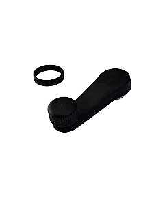 Manivela Reguladora do Vidro Plástico Preta VW Gol Saveiro Parati Polo Universal 21165