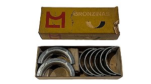 Jogo de Bronzinas de Mancal 0,762 mm Jeep Willys Rural Maverick Aero Willys F-75 58 a 75 marca Metal Leve BC-001-J