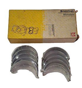 Jogo Bronzina Central Mancal Fiat Motor 1.0 1050 1.3 1.5 Marca Metal Leve Mahle SBC407J 0.25 SPA