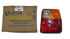 Lanterna Traseira Lado Direito Sem Circuito Fiat Uno 84 a 2003 Tricolor Original Fiat Arteb 5998403 Novo de Época