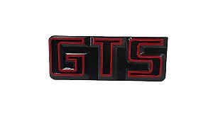 Emblema GTS Vermelho da Grade Dianteira Passat GTS Gol GTS 83 a 90 Original VW ZBA853687AF