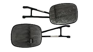 Par de Retrovisor Kombi Pick-up Cabrita 76 a 97 Original Metagal