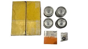 Kit Jogo Pistao Aneis VW AP2.0 89 até 97 Gol Santana Quantum Marca Metal Leve Mahle PA1919 Medida 1.0 83.50 mm