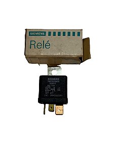 Relé Auxiliar 12V 4 Terminais Opala Caravan Kombi Diesel 85 a 89 Original Siemens D2892 Novo de Época