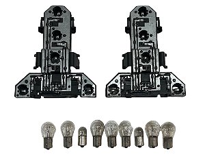 Par De Circuito Soquete Lanterna Traseira Ambos os Lados VW Golf Sapão 99 à 06 Original VW 1J6945257