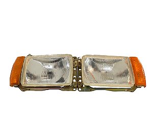 Par de Farol com Lanterna Seta Pisca VW Passat 79 a 82 Original CIBIÉ 043646 VW ZBA941044A Novos de Época