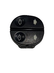 Interruptor Comando Vidro Elétrico Duplo Fiesta Courier Ka 1996 a 2013 Original Ford 96FG14529BC Logo Original Raspado