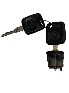 Cilindro de Ignição do VW Kombi Diesel de 1981 à 1985 com 2 Chaves Original VW 2119058552 Novo de Época
