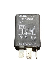Rele Limpador Parabrisa 12V Toyota VW Gol Parati Passat Saveiro Original VW 1119555311 Novo de Época