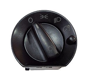Interruptor Chave de Luz Rotativo 12V VW Gol Parati Saveiro Santana e Quantum 96 a 00 Original VW 373941534E C/ Reostato