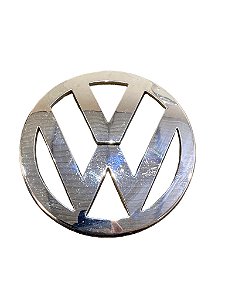 Emblema Cromado da Tampa do Porta-Malas Original VW 6Q0853630A VW Gol Golf Fox Voyage Usado