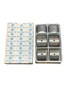 Jogo de Bronzinas do Comando de Válvulas Bipartido 6 Peças STD VW Fusca Kombi Brasília Variant Original VW 1111985413