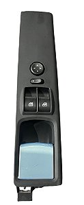 Maçaneta interna dianteiro botão vidro elétrico LE lado esquerdo Fiat Idea 06 à 10 Original C/Logo Fiat Raspado