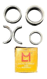 Jogo Bronzina Mancal 1.00 mm Fusca 1300 1500 1600 Original Metal Leve BC234J Novo