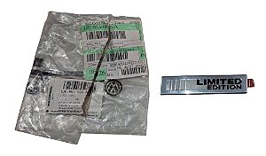 Emblema Tampa Porta Malas VW Golf SpaceFox 08 a 14 Original VW 1JE853686A Novo de Época