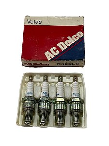 Jogo 4 Velas De Ignição Fiat Cinquento Tempra Ouro A10 A20 1981 a 1999 Original ACDelco R42XLS Novo de Época