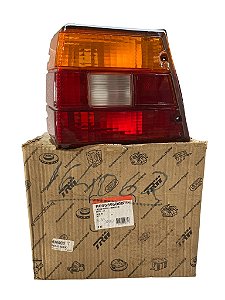 Lanterna Amarelo Rubi Cristal Traseira do Lado Esquerdo do GM Caravan de 1980 a 1987 Original POLIMATIC R095395000