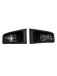 Par da Lanterna de Placa Traseira do FIAT Strada de 2004 a 2020 Original FIAT 735360658 735360659 C/ Detalhe Usado