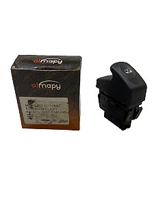 Botão Interruptor Vidro Elétrico 5 Terminais Porta Dianteira LED Laranja Renault Clio Mégane Marca ALMAPY 560002