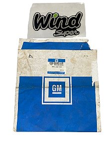 Emblema Wind Super Porta GM Corsa 1995 a 1996 Original GM 93239674 Novo de Época
