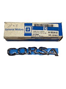 Emblema da Tampa Traseiro Porta-Malas do GM Corsa /2003 Original GM 93235132 Novo de Época