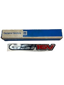 Emblema GSI 16V Tampa Traseiro Porta-Malas do GM Astra de 2000 a 2004 Original GM 93298751 Novo de Época